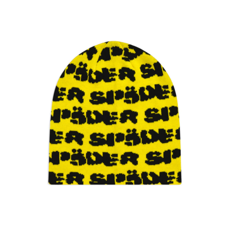 Sp5der Fuzzy Logo Skully Yellow