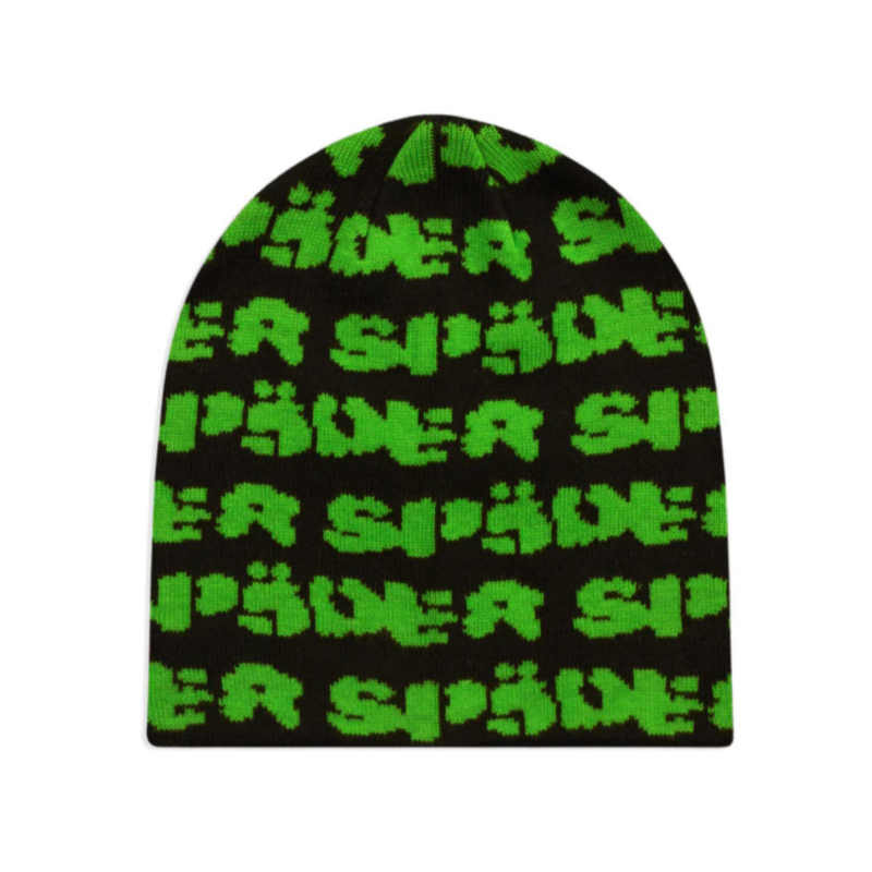 Sp5der Fuzzy Logo Skully Black