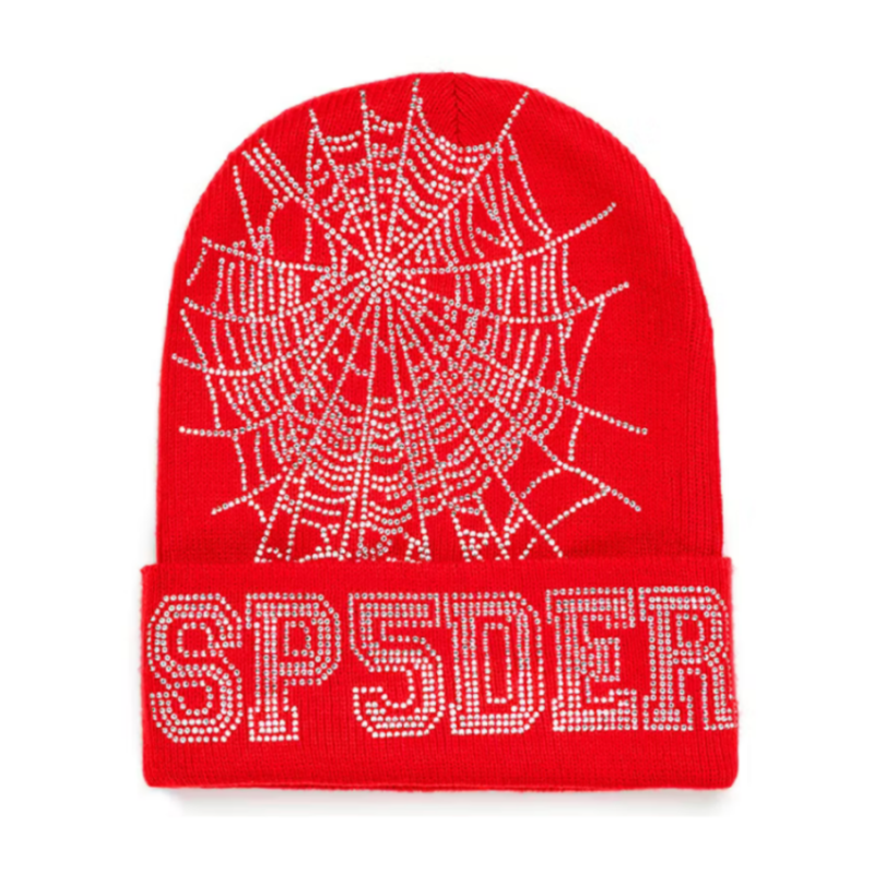 Sp5der Web Beanie Red