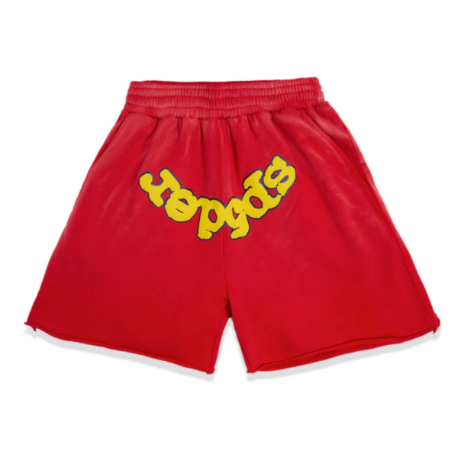 Sp5der OG Logo Sweatshorts Red