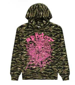 Sp5der OG Web V2 Tiger Camo Hoodie-ST012SS25CM