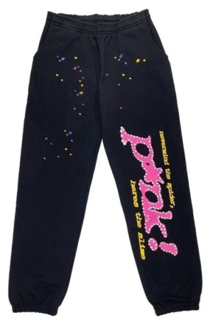 Sp5der P*NK Sweatpants Black