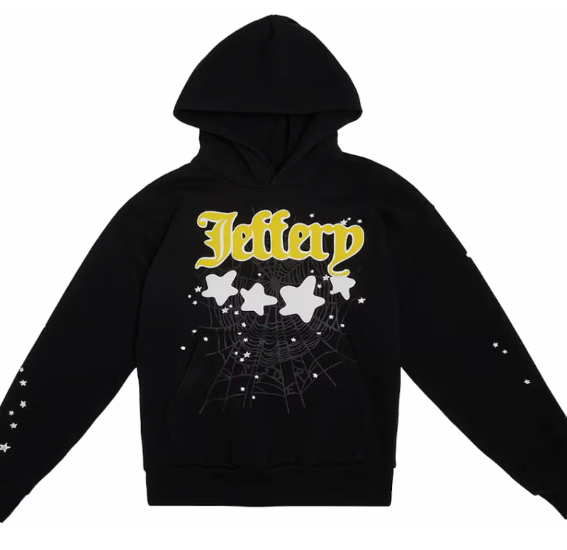 Sp5der Jeffery Hoodie Black