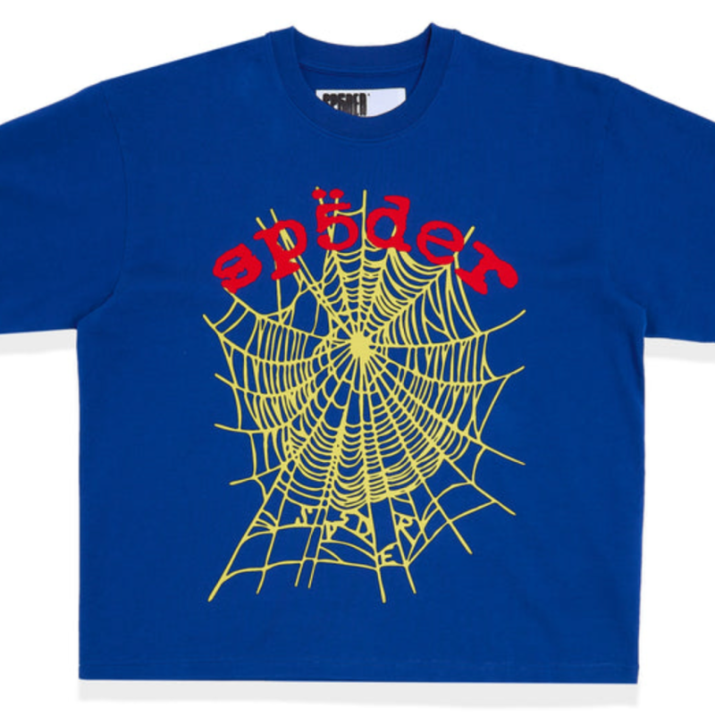 Sp5der OG Logo V2 Heavyweight Tee Navy