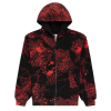 Sp5der AOP Web V2 Zip Up Hoodie Black