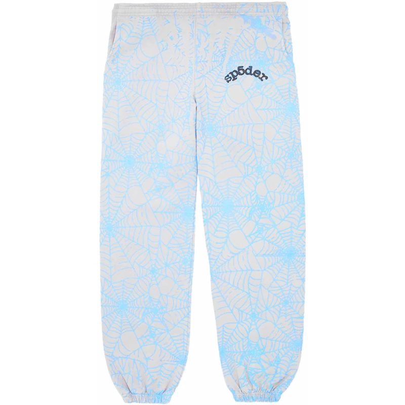 Sp5der AOP Web Sweatpants Grey