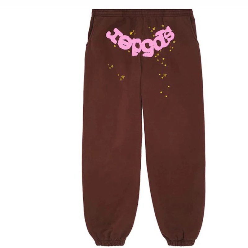 Sp5der Classic Sweatpants Brown