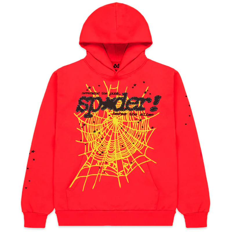 Sp5der P*NK Hoodie Red