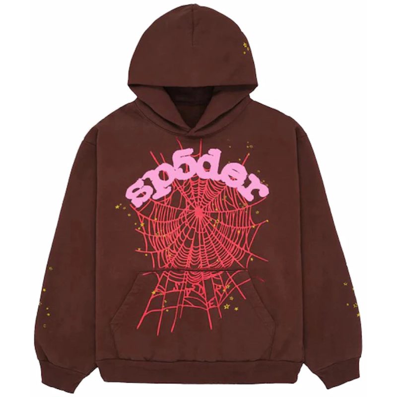 Sp5der Web Hoodie Brown