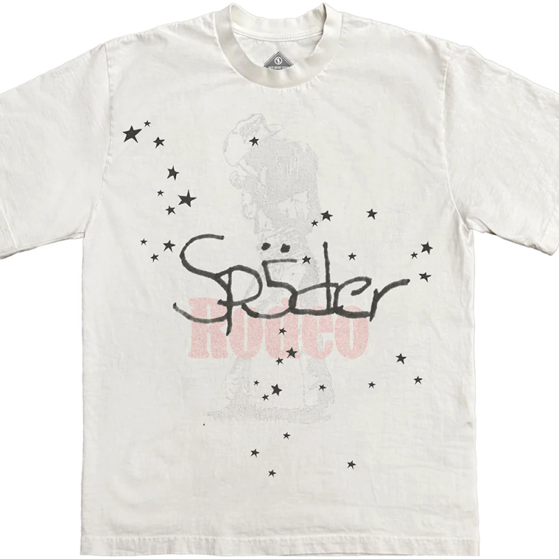 Sp5der x Travis Scott Days Before Rodeo Tee White