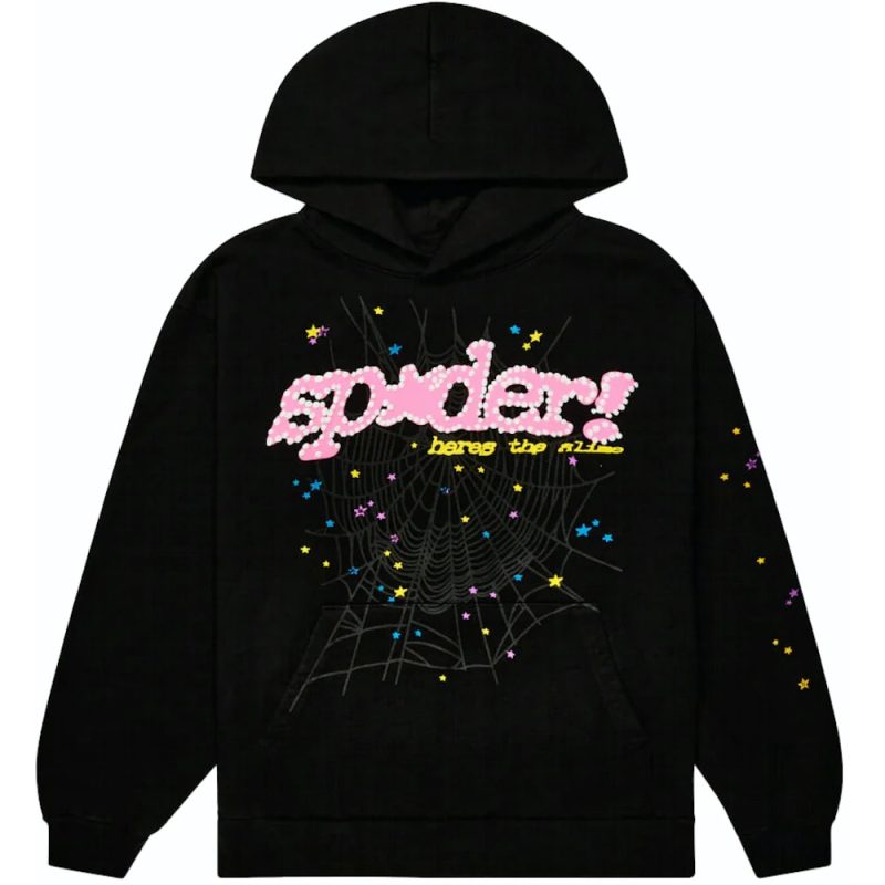 Sp5der P*NK V2 Hoodie Black